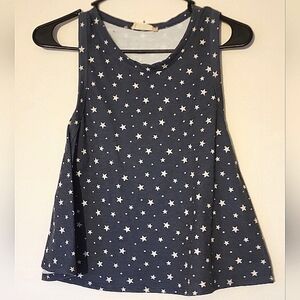 Altar'd State Blue Starry Crop Top